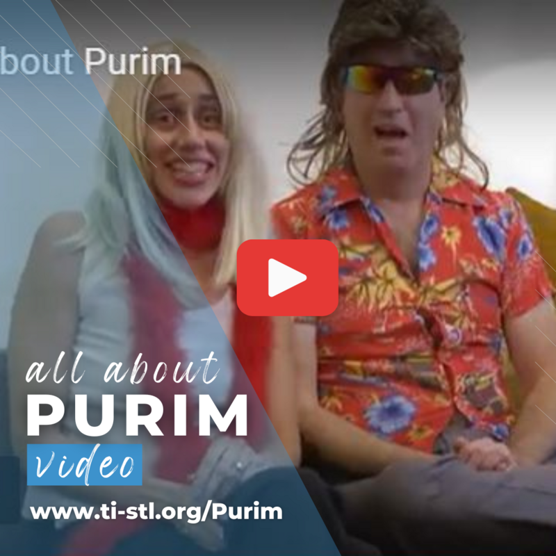 TEXT: All about Purim video IMAGE: Rabbi Amy and Rabbi Michael Youtube Costumes